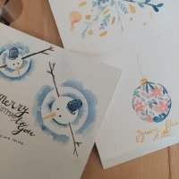 Atelier Aquarelle Cartes de Noël 