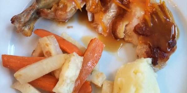 Suprêmes de pintade à l'orange