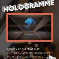 UNIVERS DE NOEL AUTOUR D UN ATELIER HOLOGRAMME avec Romain Lliedo